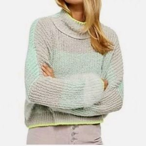 New Free People River Run Gray Ombre Large